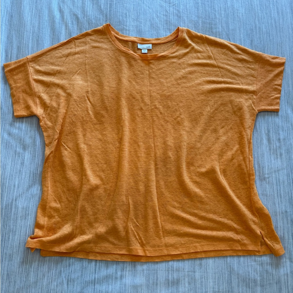 J. Jill "Love Linen" Short Sleeve Tee